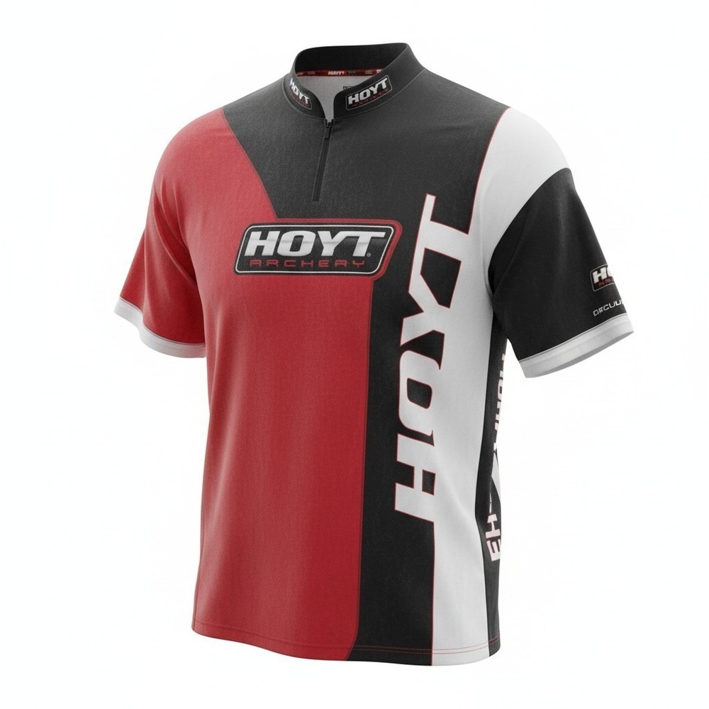 Hoyt Archery Shooter Jersey Mens 4X Red Black White Team Hoyt Performance‎ Shirt